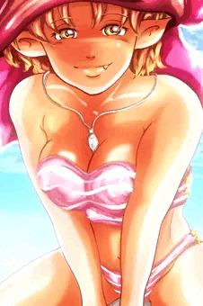 5期猫娘　水着とおっぱい