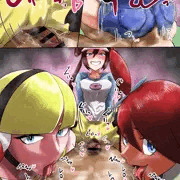 圧迫乳首舐めプレイ
