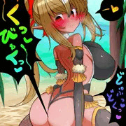 褐色エルフフレアちゃんの無人島性活❤対魔忍❤