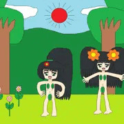 葉っぱ族の女の子2