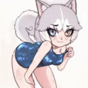 ヒトの大好きなスク水ですぅ