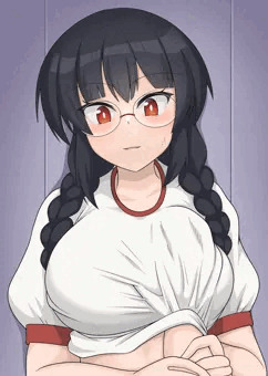 眼鏡っ娘のおっぱいとイチャイチャ…