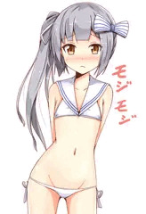 例のエロかわ水着を着せられた霞ちゃん
