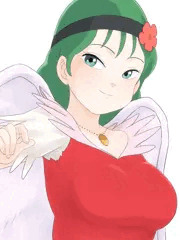 羽の生えた不思議な美(少)女ちゃん