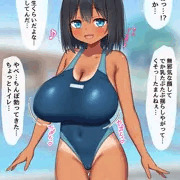 発育が良い女の子とプールで遭遇
