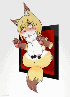 芸術品になった狐