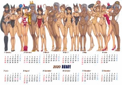 裏百鬼夜行2020通年カレンダー