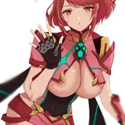 おっぱい出ちゃってるホムラ