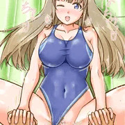 シャワー室でコーチとリズム感のトレーニングをする水泳部女子