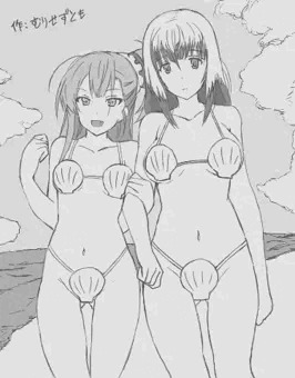【裸差分有】夜見結芽の貝殻水着撮影