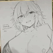 秋季例大祭で描かせていただいたスケブと色紙