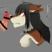 犬獣人のフェラチオ