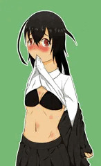 たくしあげ黒ビキニ初霜ちゃん