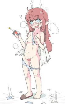 服が弾け飛んだエレナ