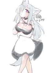オオカミ耳メイドさん