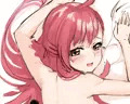 看板娘 亞果子抱き枕カバー絵進行中です