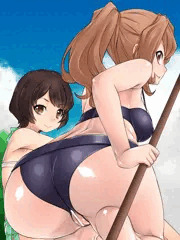 水着回の宗像チーフと新門先生（塗りミスVer）