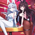 遊佐&アトレ(バニー服)