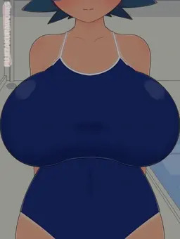爆乳スク水日焼けスイレン着衣パイズリ