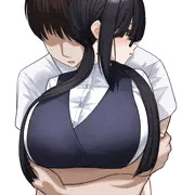後ろから抱き着かれる大田恵さん