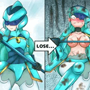 【一次創作　乳輪差分】ヒロイン敗北！お前の負けだ！脱げ！３－２