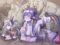 アスモディエス&タナトリアvsオーク