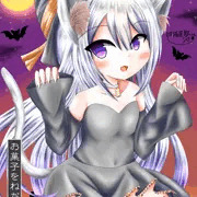 お菓子をねだる猫