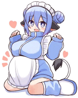 ボテ腹乳牛ジャージメイド