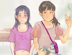 JS3＆JS5オマンコ撮影会するも、ロリコン凸者に悪戯にされてトロ顔