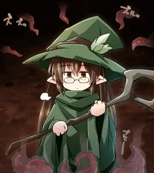 油断しているところを背後から触手に襲われちゃった魔法使いちゃん