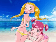 海辺のいたずら