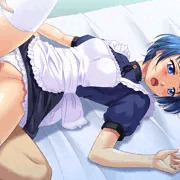 ショートカットのメイドさん