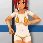 あかねちゃんの日焼け水着
