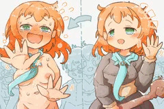 ワープ失敗お姉さん