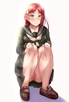 ノーパンでうんこ座りする桜内梨子ちゃん
