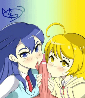 HUGキュアの青と黄色の娘