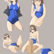 水着らくがき