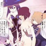 原神キャラに囲まれて乳首責められながら搾精されちゃうっ