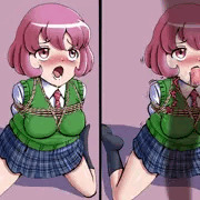ひとくち拘束フェラ　ビフォア＆アフター