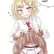 アメリアちゃん、たくし上げ