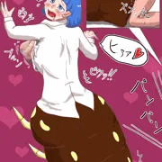 半蟲半人娘に抱き着きたいだけの絵