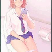 トイレのドア開けたらギャルデビューした妹がスマホのエロ動画みてオナってた。