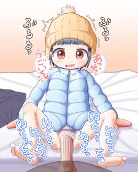 ダウンを着た女の子