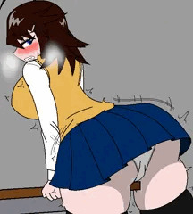 机の角で気持ちよくなっちゃう葵ちゃん