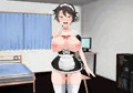 ボーイッシュ巨乳！学校で人気の王子様系の先輩がドスケベメイドに⁉