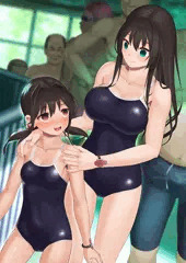 仲良しスク水姉妹