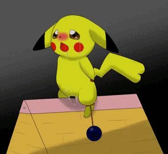 ピカチュウと さんかくもくば▽