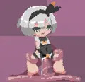 サイトウちゃん触手で負かすドットエロアニメ