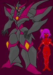 憎しみの魔触装甲機神と少女