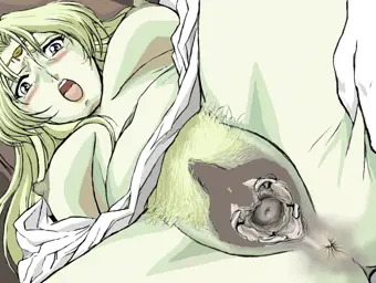 王女子宮口露出栗燒失禁アニメ